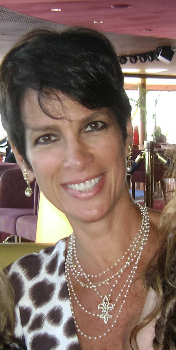 Fleur De Lis Earrings-18K Gold with Diamonds