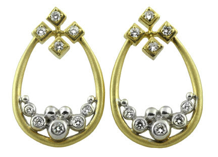 Pyramid Tears Necklace-18K