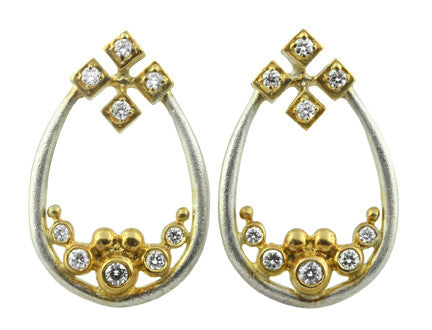 Pyramid Tears Necklace-18K