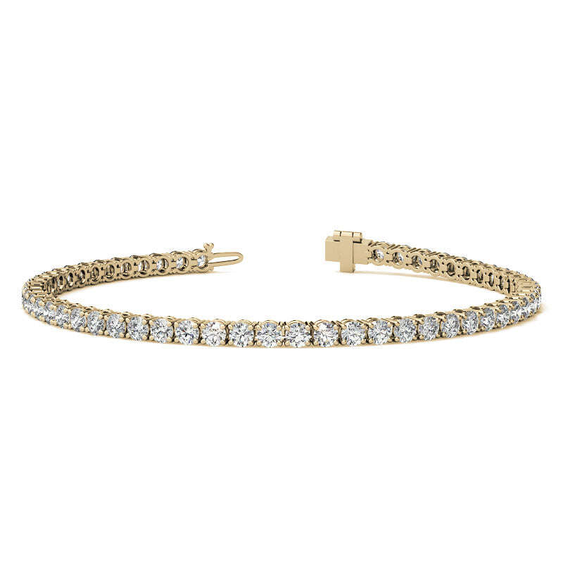 12.00 CTW Lab Grown Diamond Tennis Bracelet | G/VS AGI Certified | 14kt White or Yellow Gold Jewelux Shop