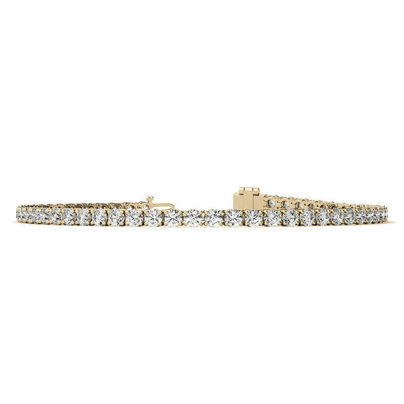 4.00 CTW AGI Certified Lab-Grown Diamond (G/VS) Tennis Bracelet in Choice of 14K Yellow or 14k White Gold Jewelux Shop