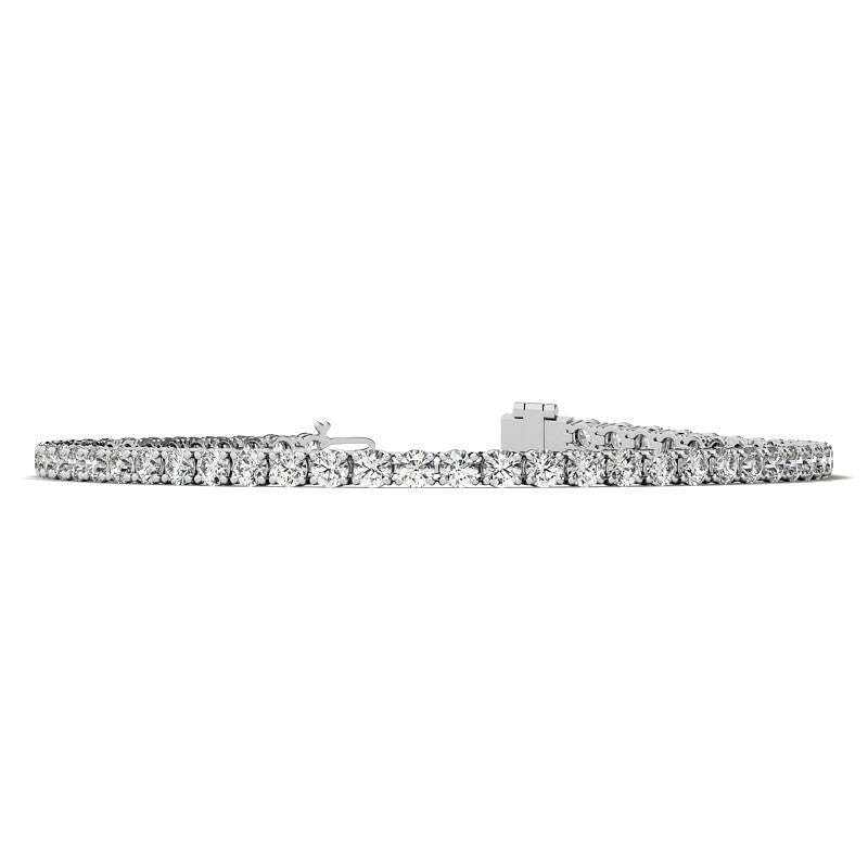4.00 CTW AGI Certified Lab-Grown Diamond (G/VS) Tennis Bracelet in Choice of 14K Yellow or 14k White Gold Jewelux Shop