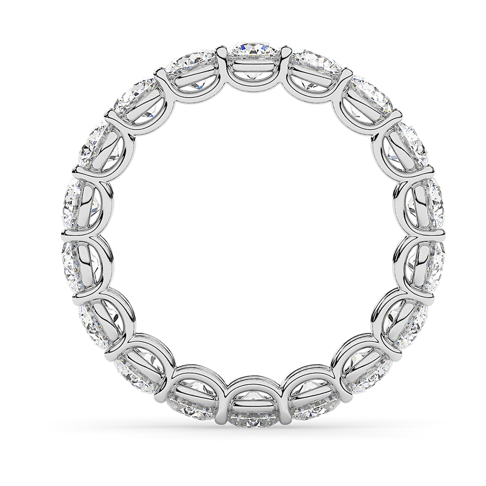 AGI Certified 2 CTW Round Lab Grown Diamond Eternity Band in 14K White Gold (F-VS) Jewelux Shop